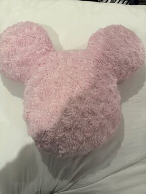 Plush Pink Mickey Pillow